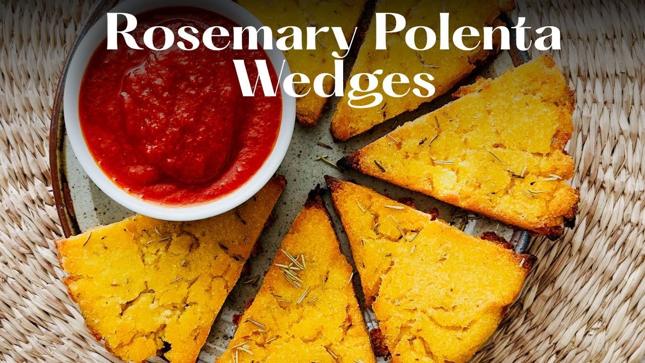 Crispy Rosemary Polenta Wedges