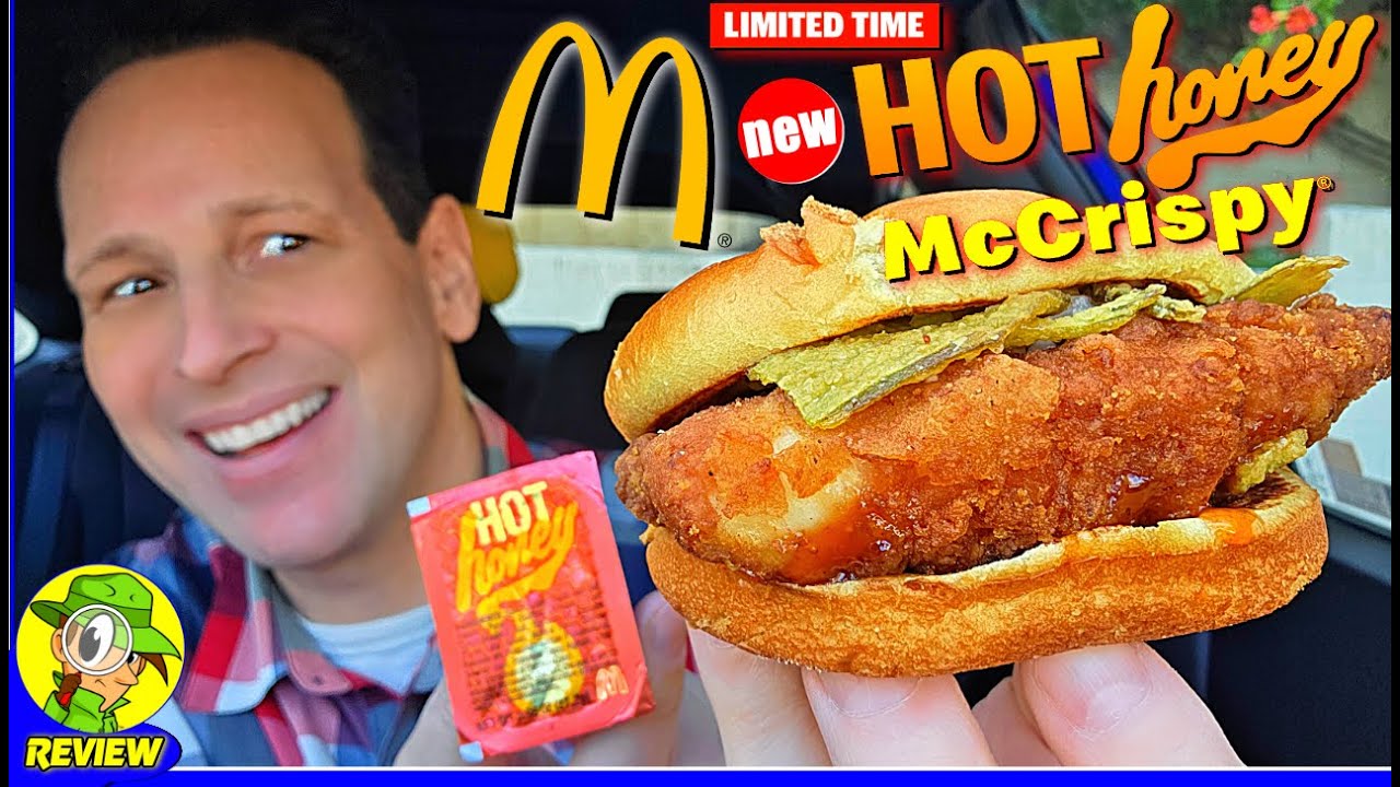 McDonald's® Hot Honey McCrispy® Review 🔥🍯 Better Than Mike's Hot Honey®?! 🤔 Peep THIS Out! 🕵️‍♂️
