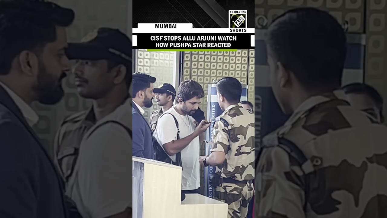 Allu Arjun makes headlines over his reaction to CISF security check at Mumbai airport