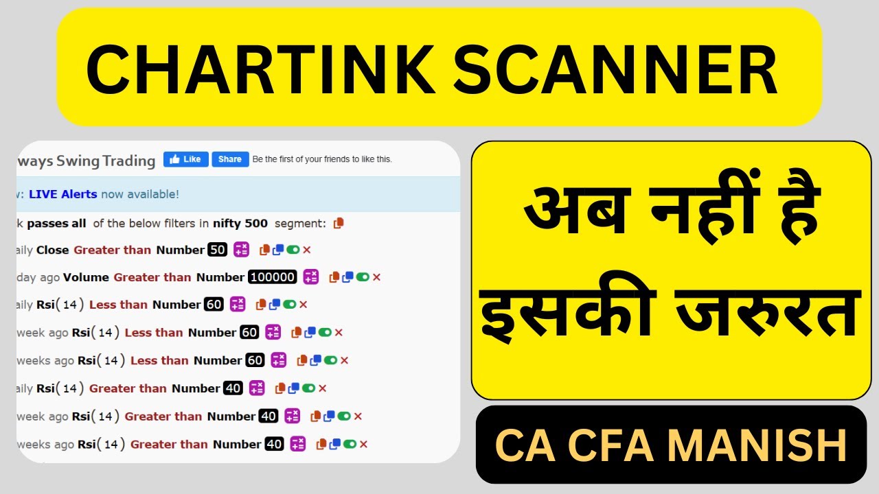 Chartink Premium Version ki अब नहीं है जरुरत | Best Intraday Stocks Find With TradingFriday