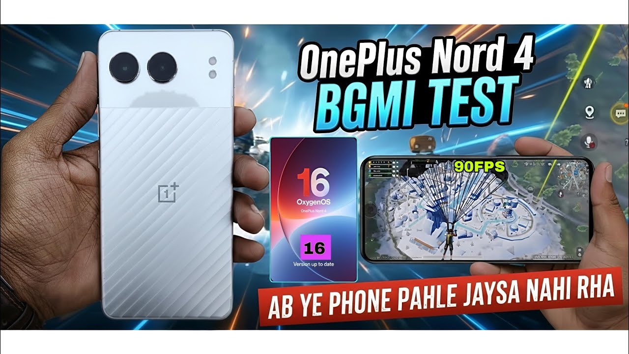 Oneplus Nord 4 OxygenOs 16 Update Bgmi Test 💥 || Oneplus Nord 4 Bgmi Test after OxygenOs 16 Update