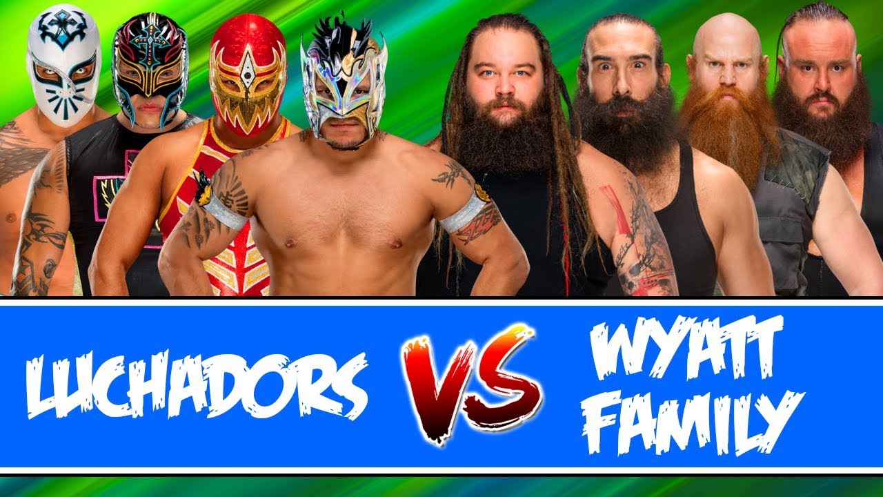 Lucha Dragons & Rey Mysterio & Gran Metalik vs. Wyatt Family | Wrestlemania 8 Man Tag Team Match