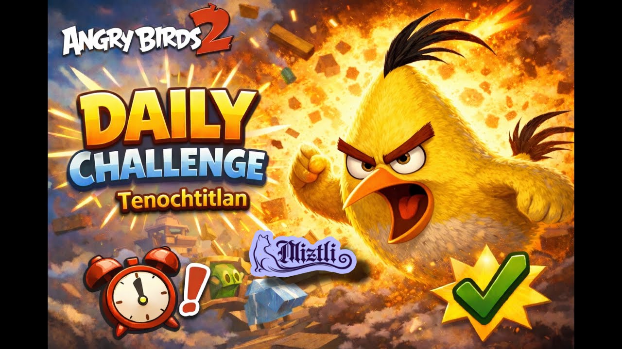 Angry Birds 2 Daily Challenge 25 feb 2026 #ab2 (reto del día)