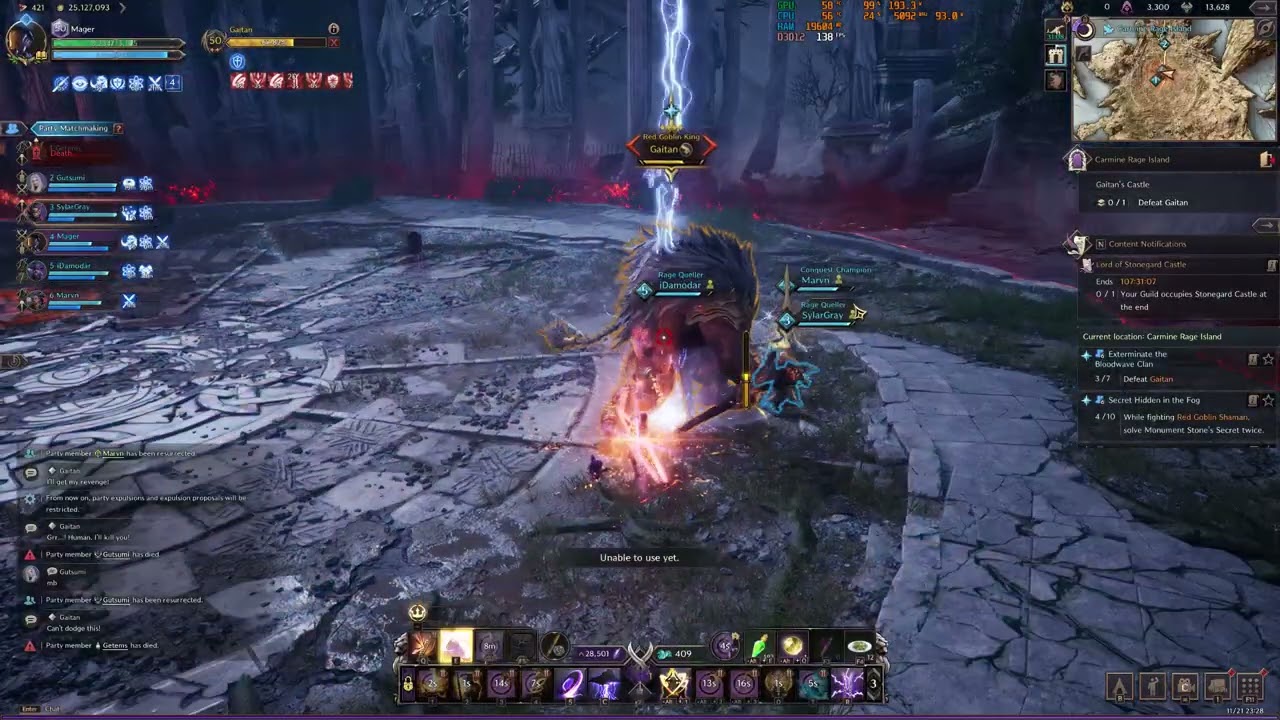 Throne and Liberty GS/Dagger PVE build Carmine Rage Island Full run