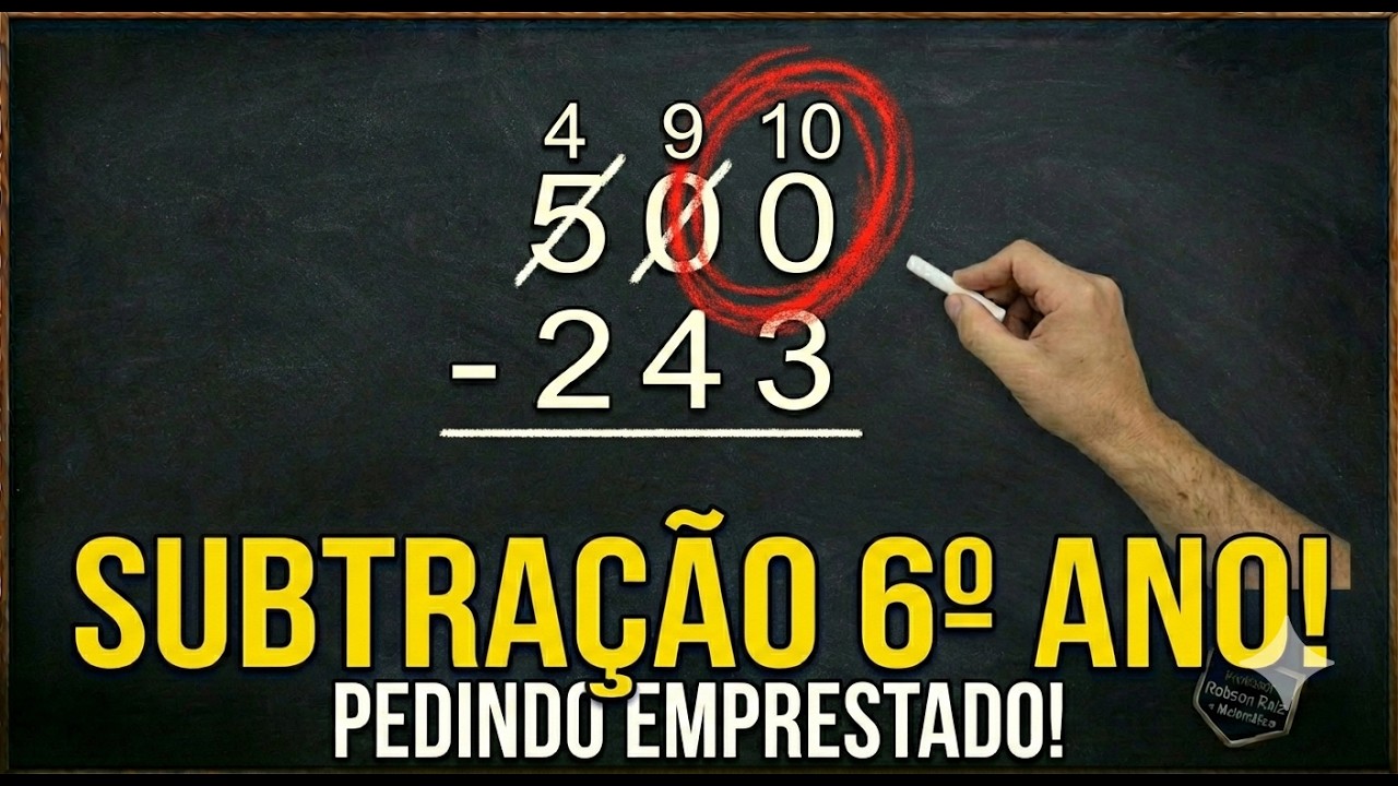 Matemática 6º Ano: Subtração (Conta de Menos) - Como 