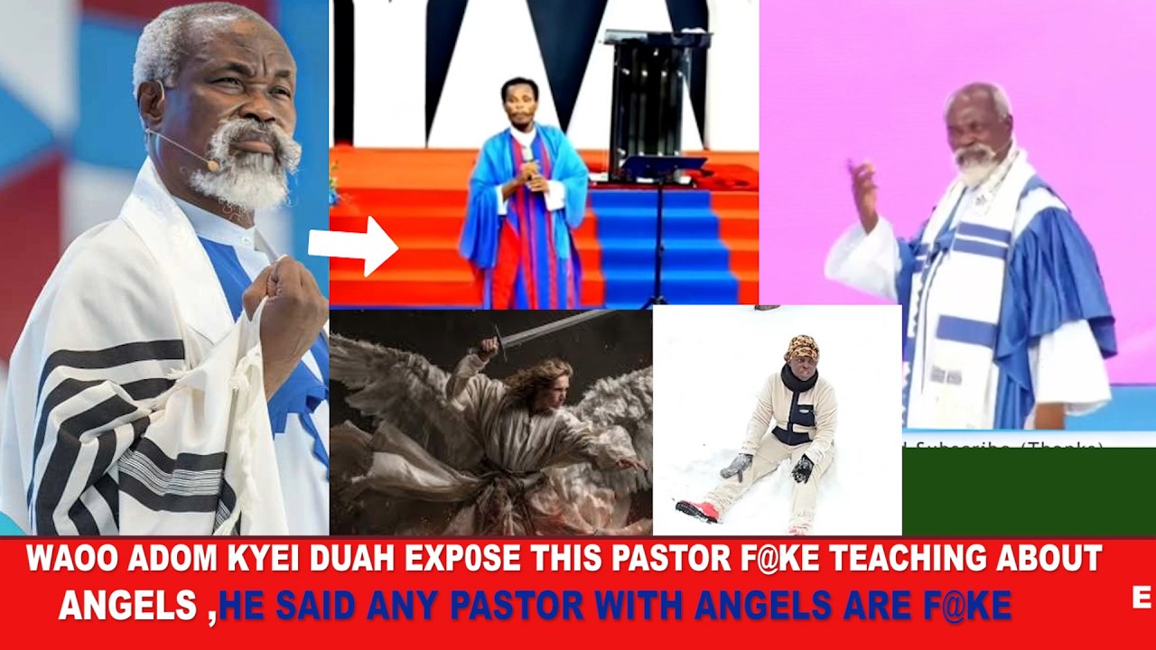 Wao Adom Kyei Duah exp0se this Pastor f@ke teaching about Angels, He said any Pastor with angels is