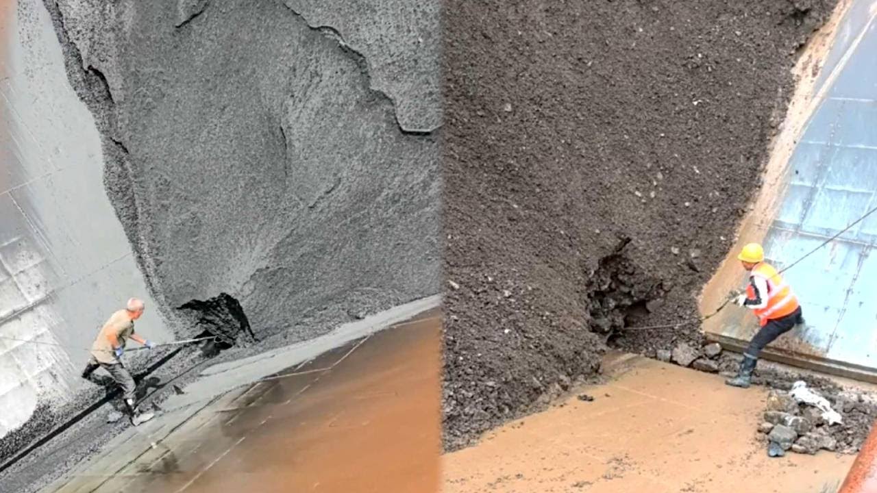 Daily life of the crew unloading cargo. | Satisfactory video | Vlog of working on the barge