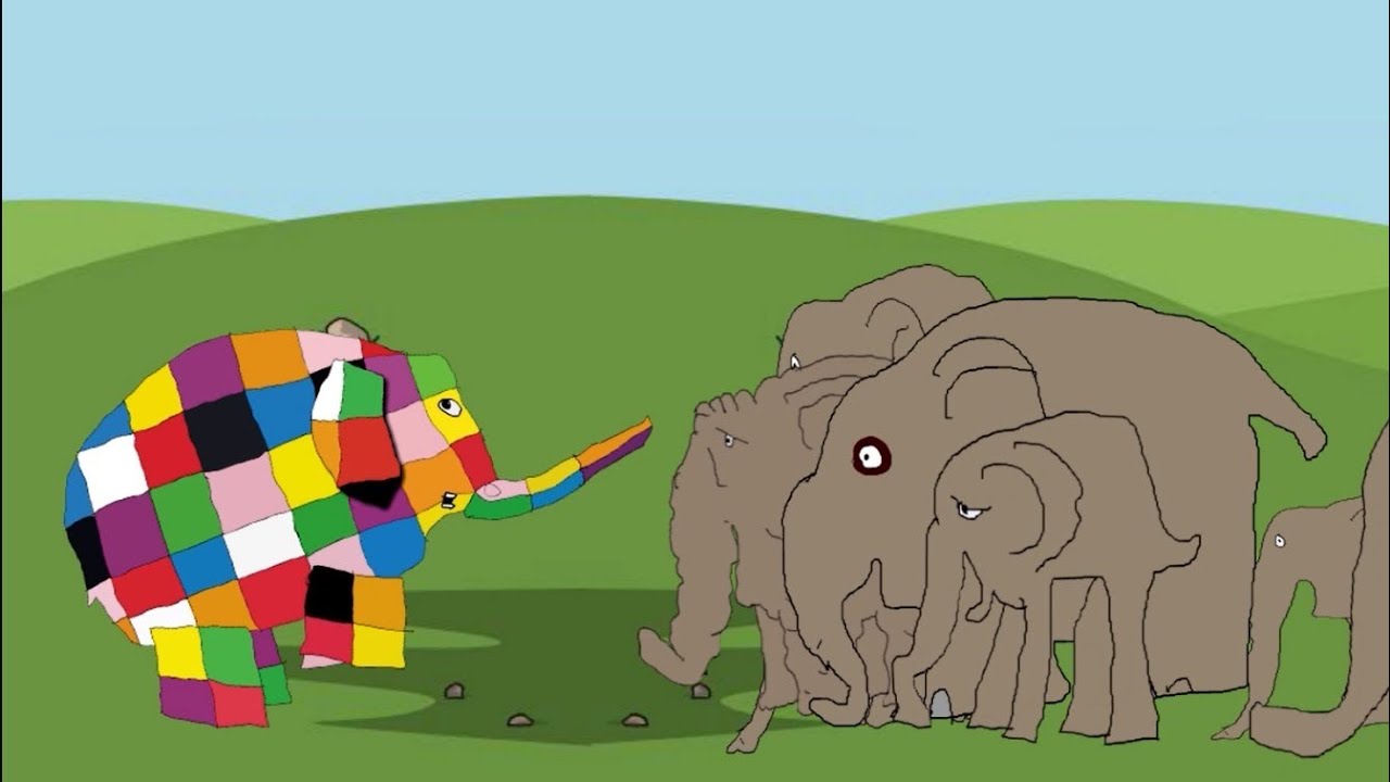 Elmar, der bunte Elefant