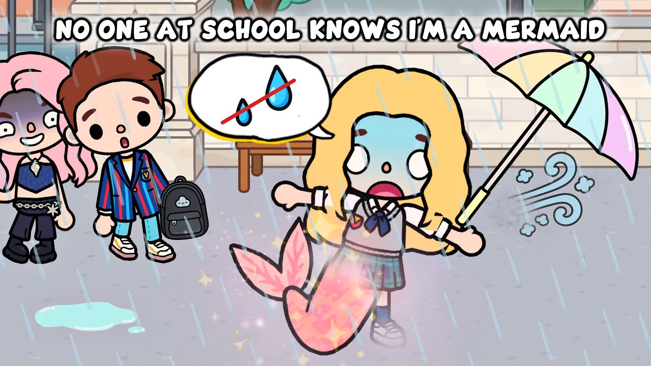 No One at School Knows I’m a Mermaid 🧜‍♀️💧| Toca Boca Life Story