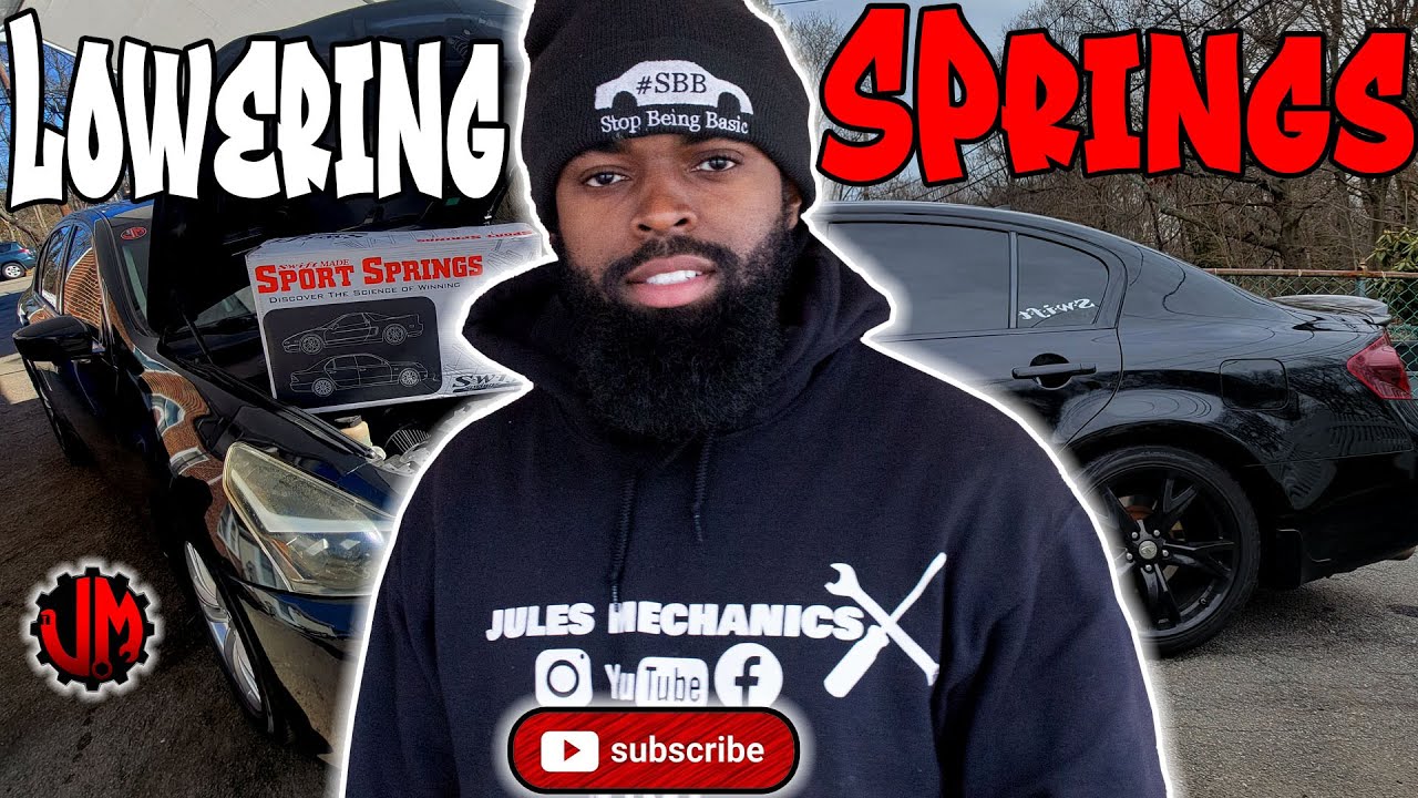 How to install lowering springs infiniti g35 g37 q40 g25 sedan