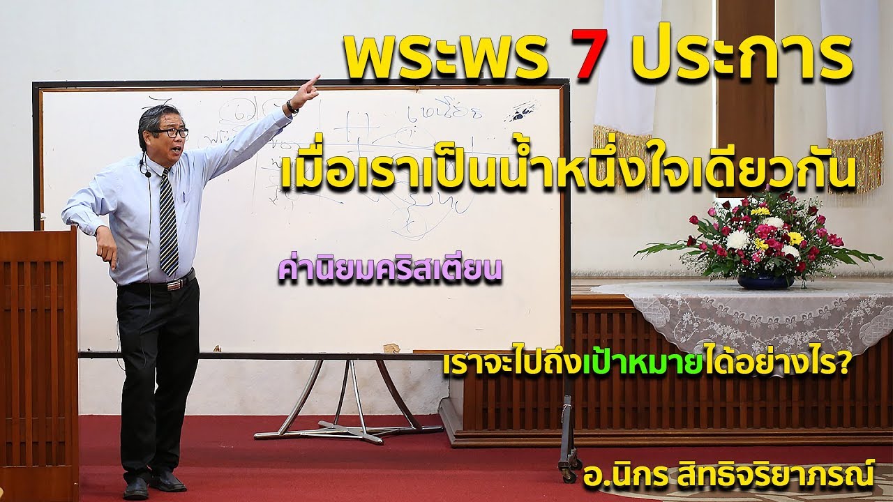 คำเทศนา พระพร 7 ประการ เมื่อเราเป็นน้ำหนึ่งใจเดียวกัน สดุดี 133:1-3 อ.นิกร 21072019 คริสตจักรชลบุรี