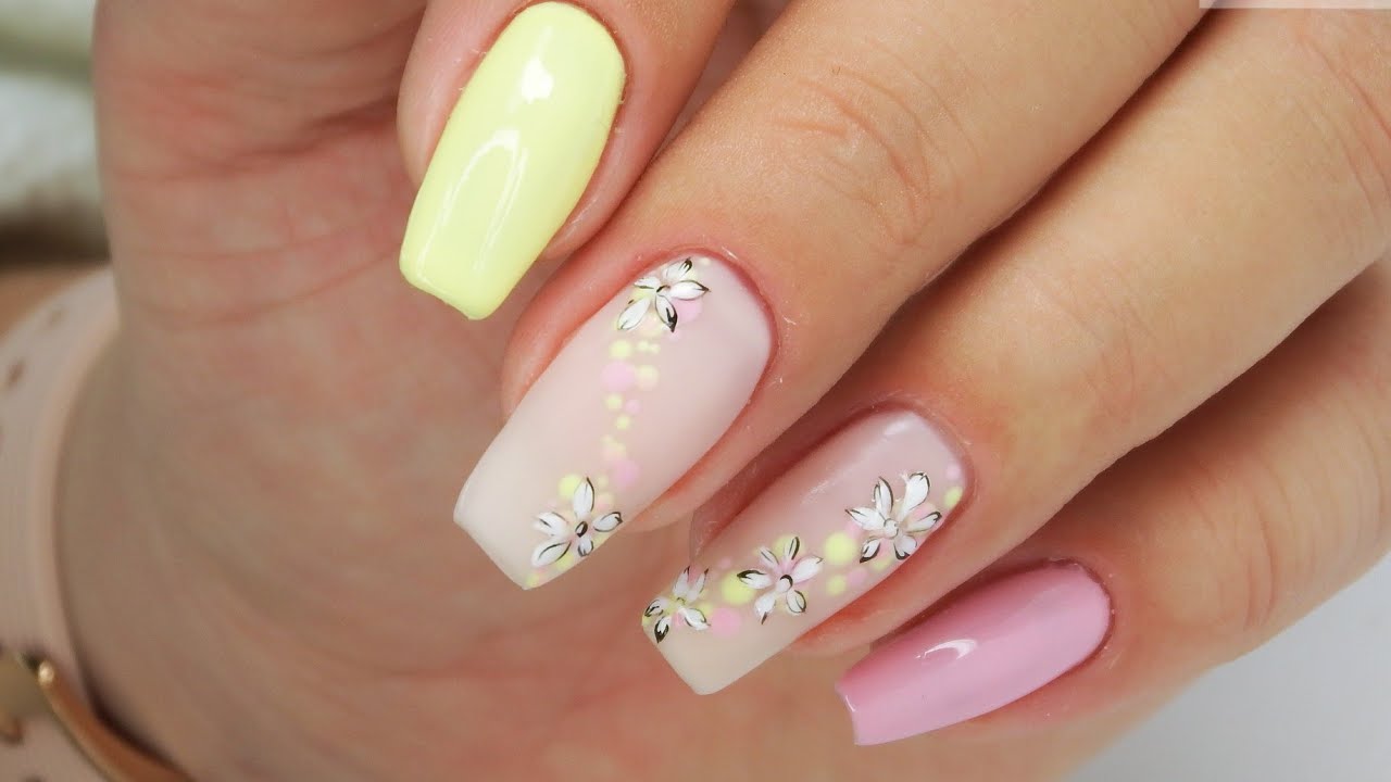 Spring nails art tutorial / Colours by Molly