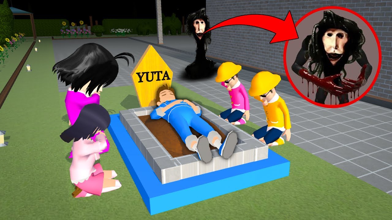Mio Sedih Yuta Meninggoy ??? Yuta Mio Diteror H4NTU TOR MONITOR 😱 | Sakura School Simulator