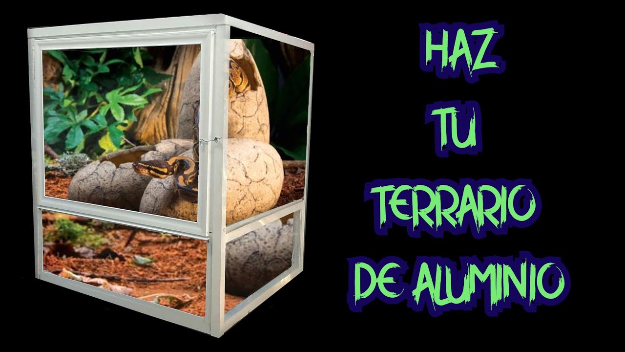 🕵️‍♀️COMO HACER UN TERRARIO DE ALUMINIO🐍🐢🦎🐊🦔🐀🐇🐿
