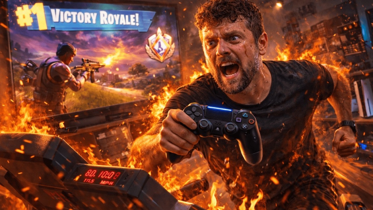 My Treadmill Controls My Ranked Fortnite Game