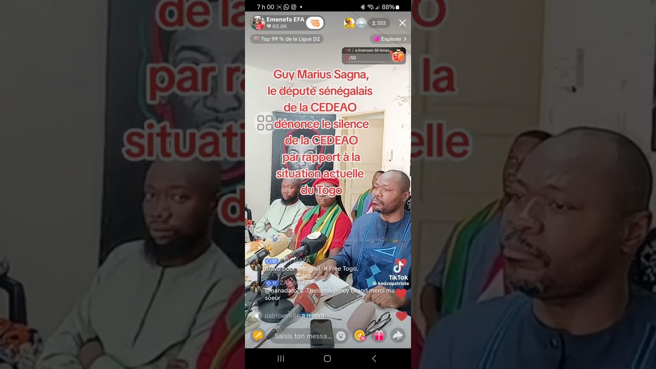 Guy Marus Sagna s'insurge contre la CEDEAO et le regime du Togo