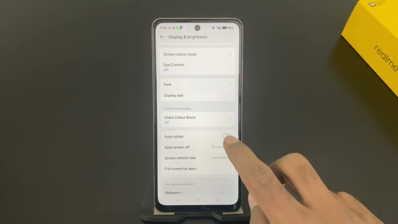 How to Enable Screen Auto Rotation on Realme P3 Lite | Realme P3 Lite Auto Rotate Screen On/Off