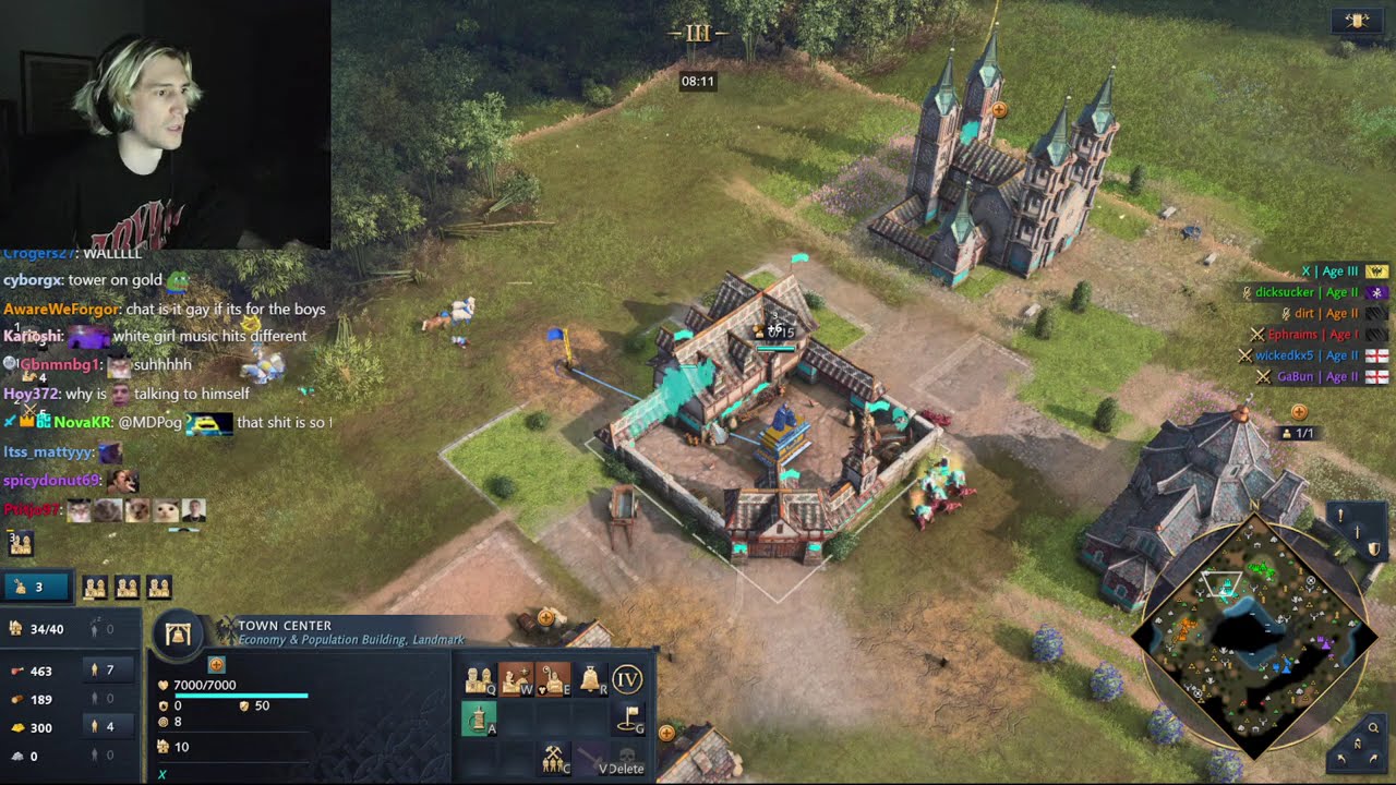 XQC plays Age Of Empires IV 3v3 with 2 budhhas #5