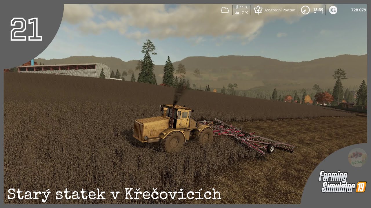 FS19 Starý statek v Křečovicích #21 - podmítka pro JZD, ořez natě brambor