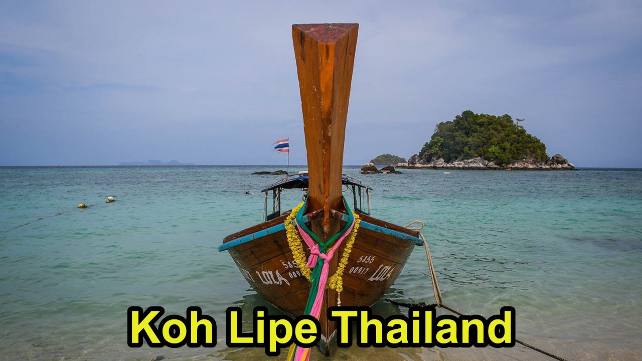 Longtail Taxi Boat to a Tropical Island in South Thailand.