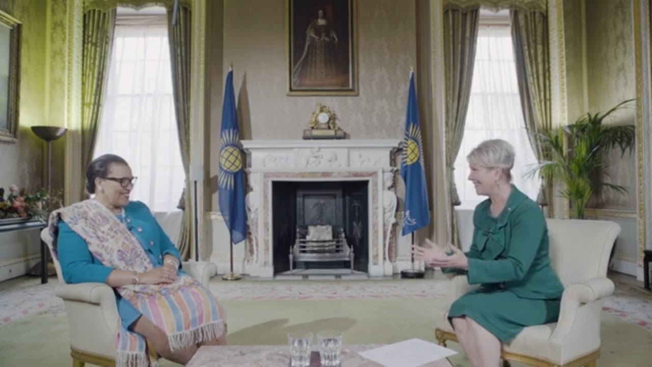 Impact in Action: Jennifer Jones and Commonwealth Secretary-General Patricia Scotland KC