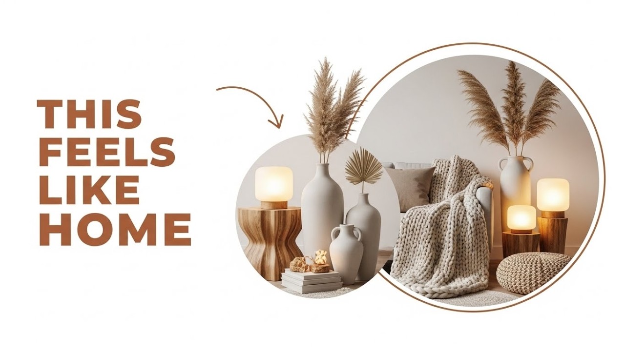 Warm & Cozy Home Decor - Earthy Tones, Soft Lighting & Inviting Spaces