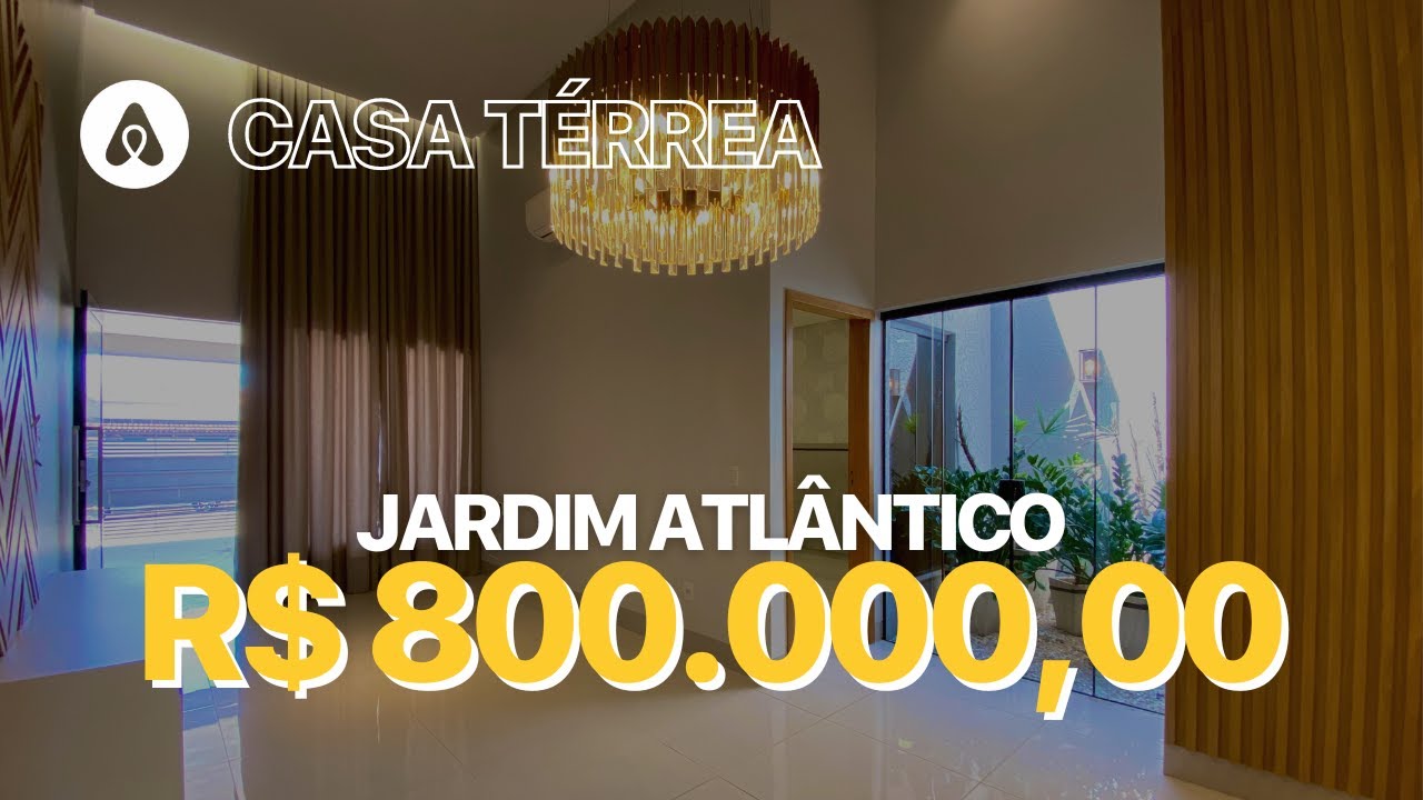 🏠 CASA 3 SU&Iacute;TES COM 141M&sup2;, RICA EM ARM&Aacute;RIOS, PRONTA PRA MORAR NO JARDIM ATL&Acirc;NTICO - GOI&Acirc;NIA/GO