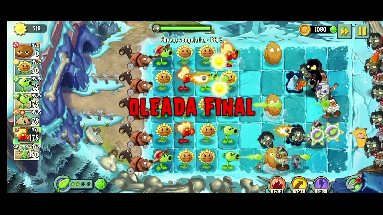 Jugando plantas vs zombies 2( parte 9) 