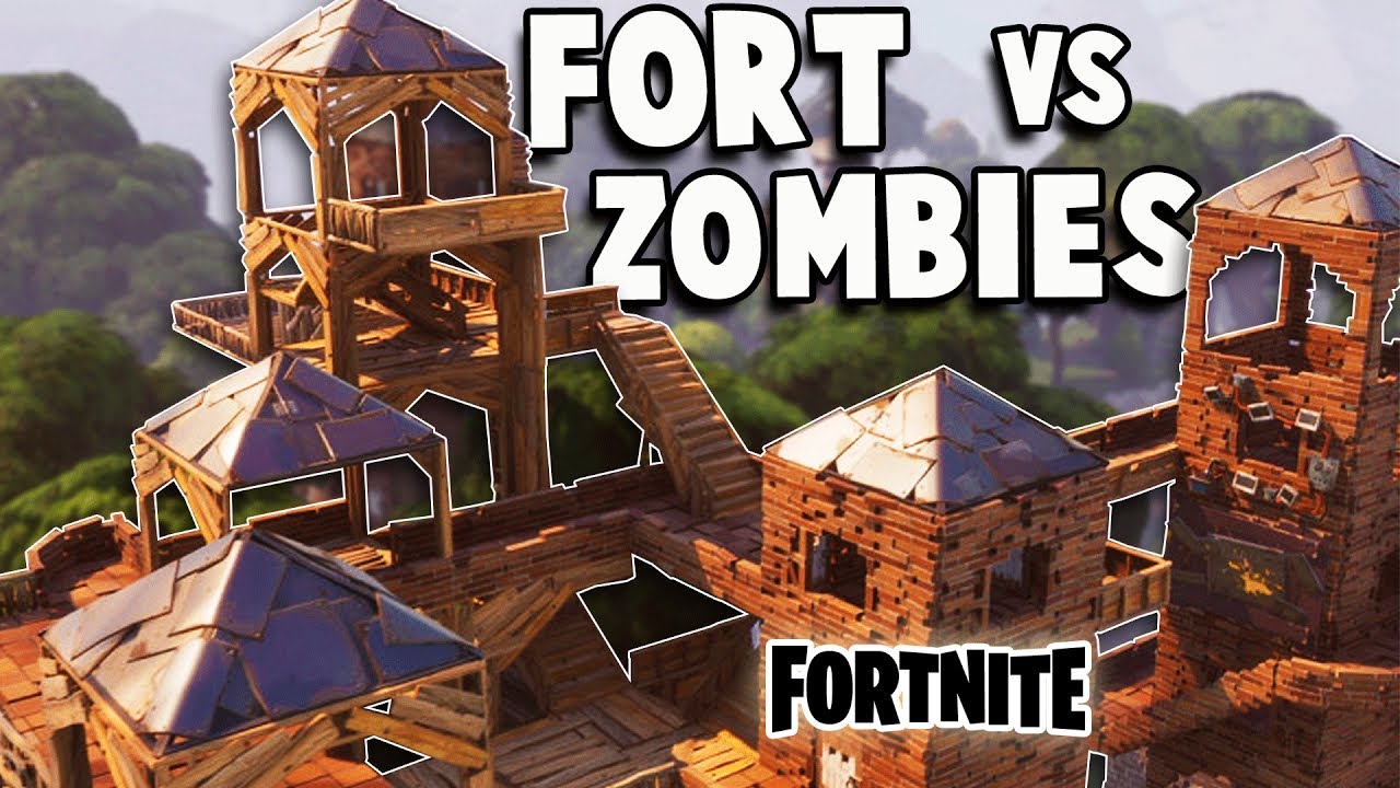 Defend the EPIC Fort vs Huge ZOMBIE ATTACK! (Fortnite Multiplayer Gameplay Part 1)