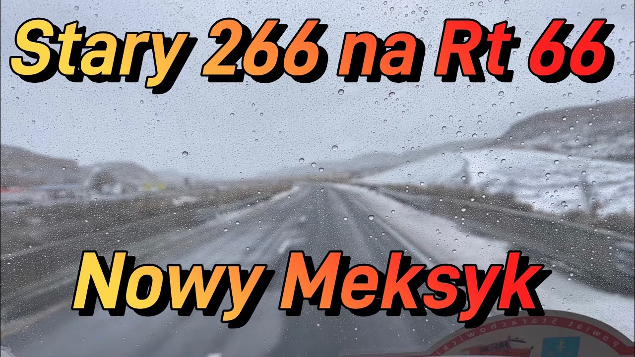 Star 266 i Droga 66. Kurz, piach i bardzo mocny wiatr.