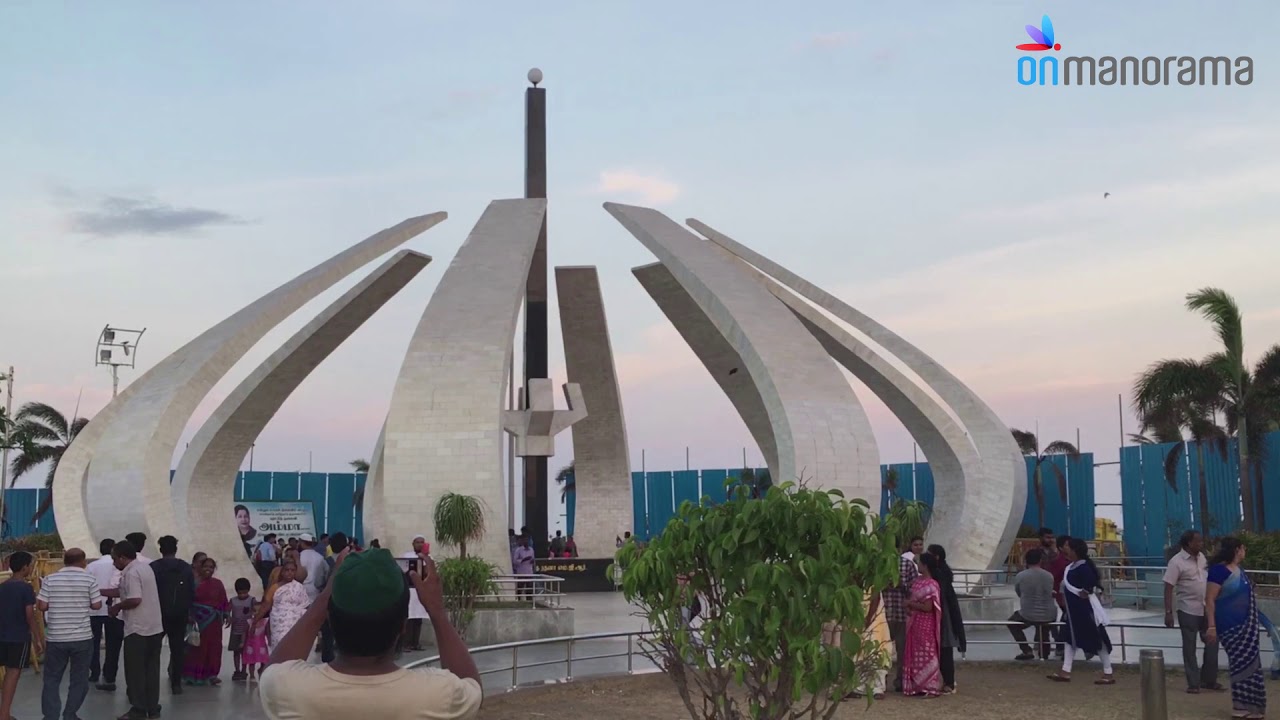 MGR - Jaya Memorial - a mysterious and emotional corner in Marina Beach