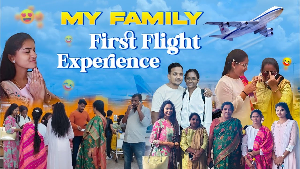 #vlog | మా Family తో First Time Flight లో |  Kempegowda International Airport Bangalore | AS😘