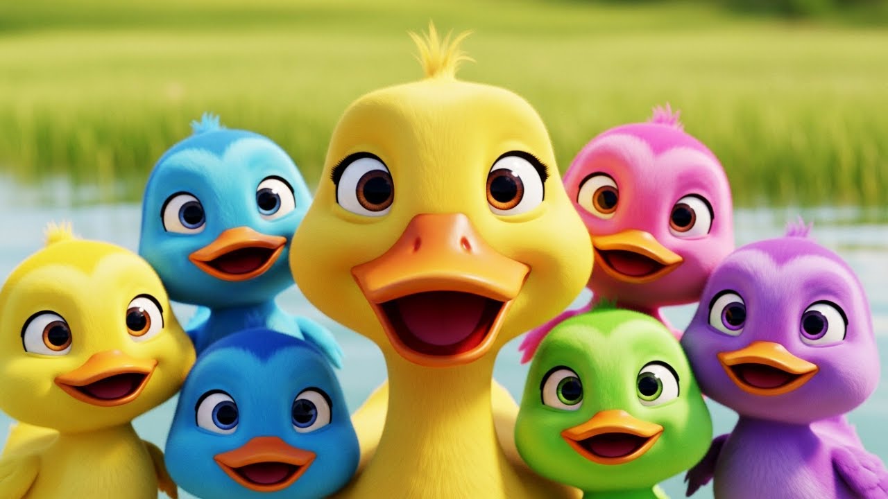 5 Little Ducks 🦆 | Nursery Rhymes & Kids Songs for Toddlers | Dubi Dubi Dum