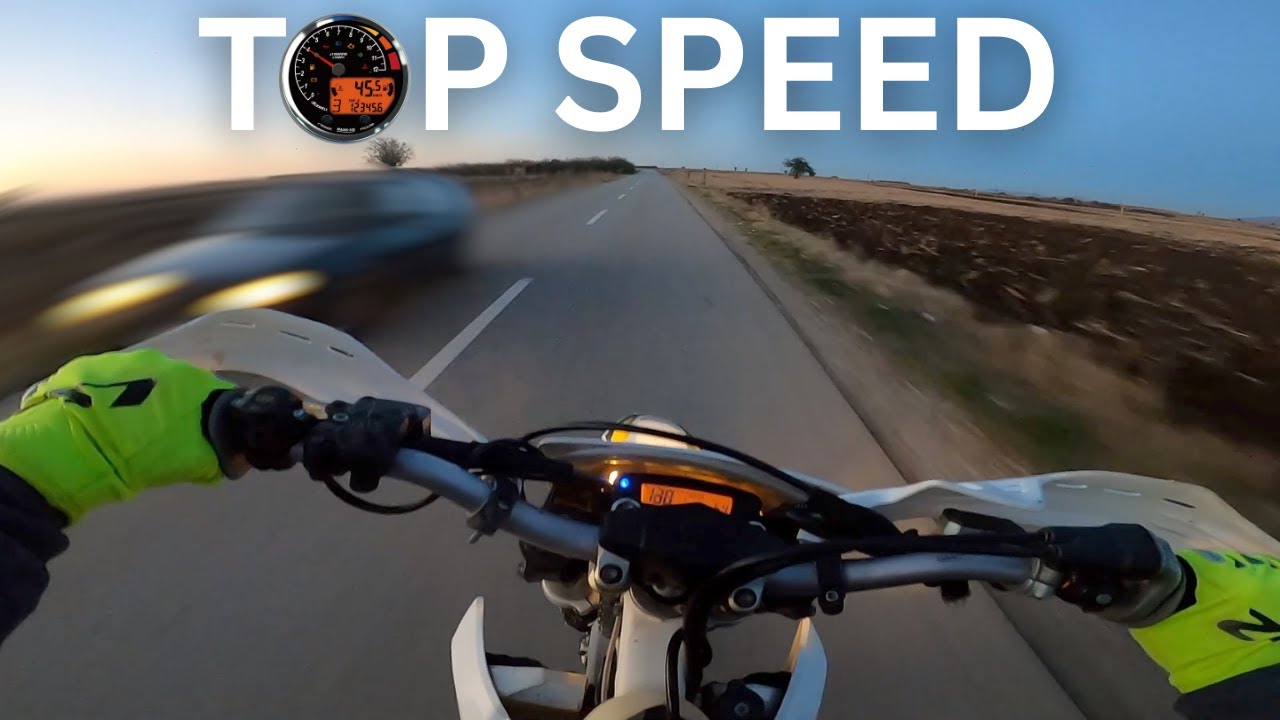 TOP SPEED TEST - Husqvarna FE 350