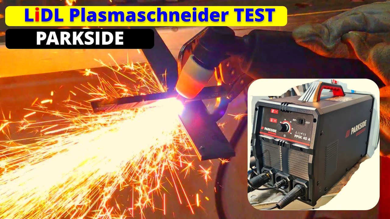 LIDL Plasmaschneider im Test | integrierter Kompressor | PPSK40 A1 | Parkside