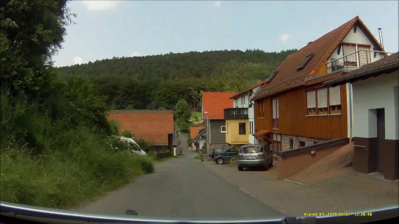 Autofahrt im Odenwald/ERB:  B47 ---:--- Ernsbach
