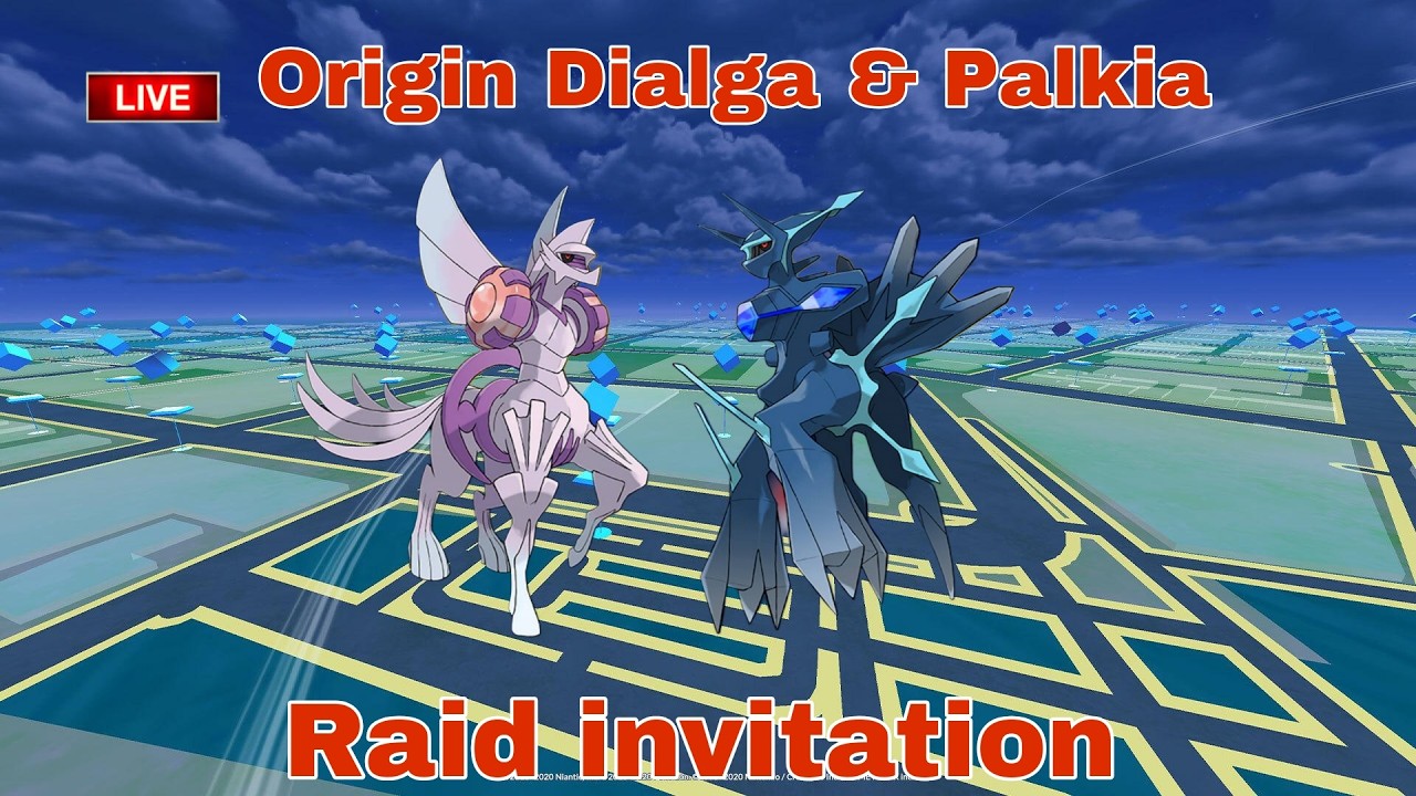 🔴Live Original Dialga & Palkia Raid Hour by  #raj4t5   in  #pokemon go