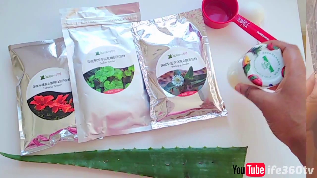 HOW TO | DIY HIBISCUS for HAIR GROWTH Mask w/ Bhringraj, Brahmi, Aloe Vera Juice