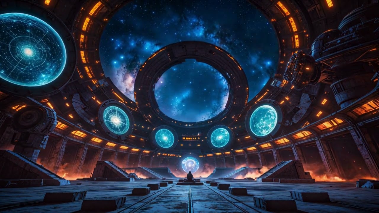 Interstellar Quiet: 3D Space Station Hums for Deep Sleep