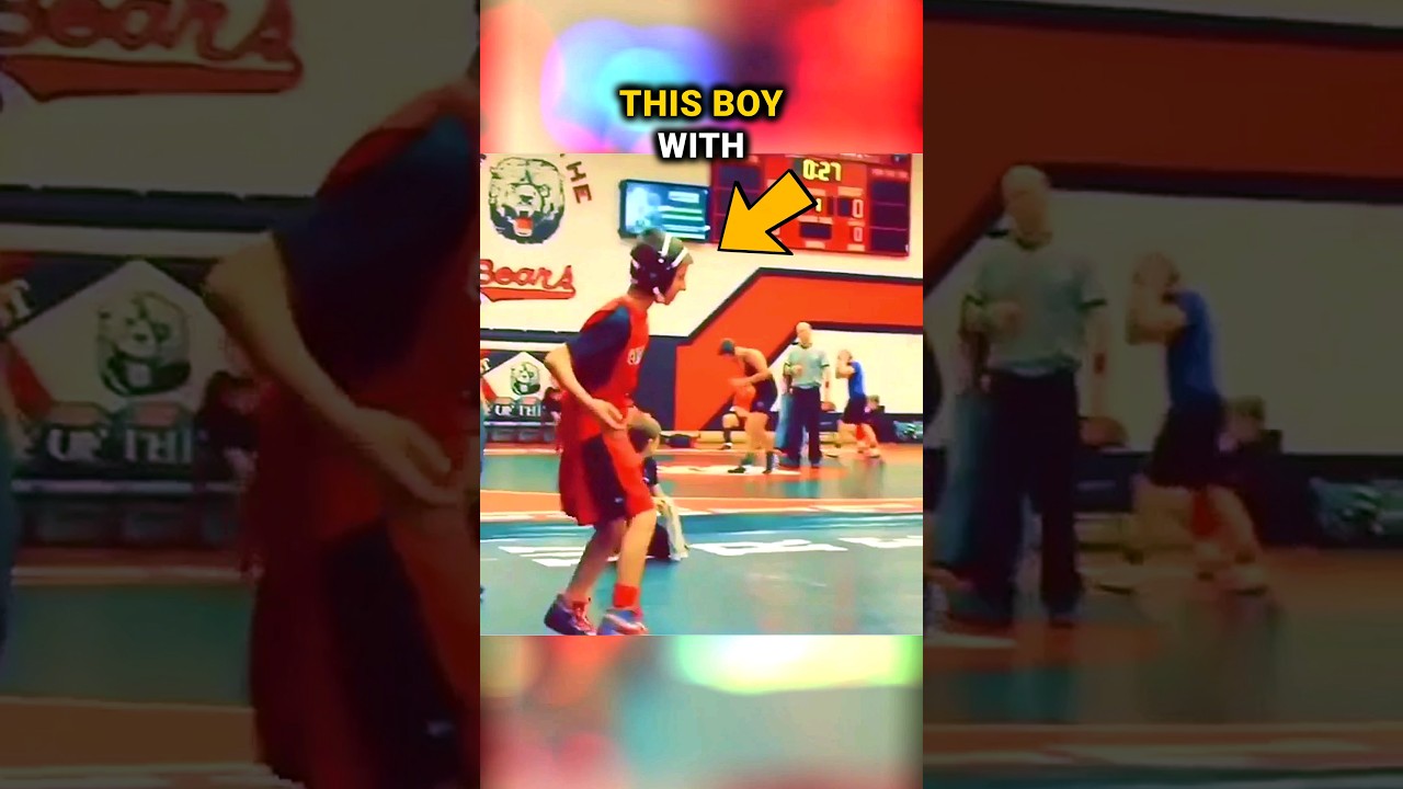 Incredible moment when disabled boy tries wrestling!😲💖😇
