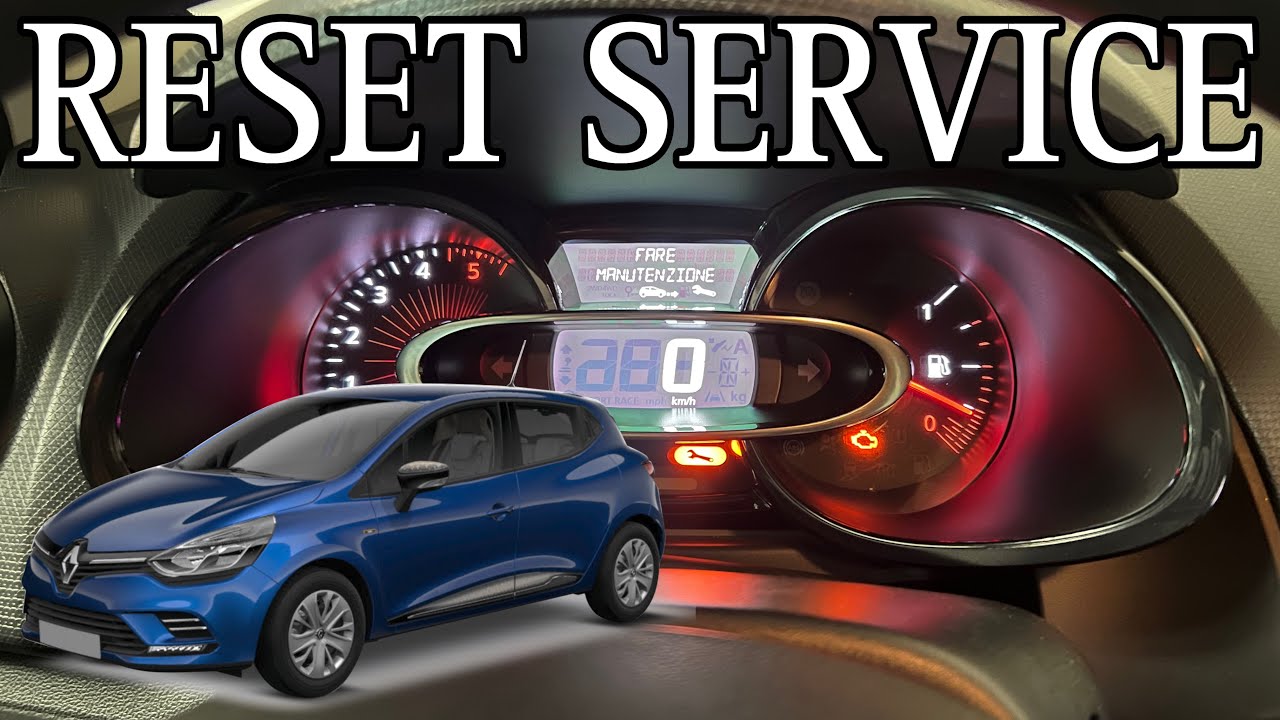RESET SERVICE RENAULT CLIO 4 degrado olio + manutenzione
