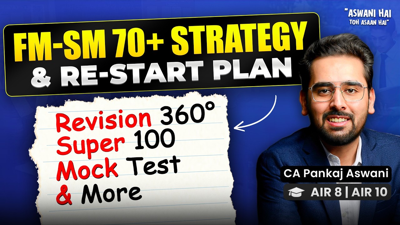 FM All Resources & Restart Masterplan for Sept'26 | CA Inter Sept 26 | FMSM