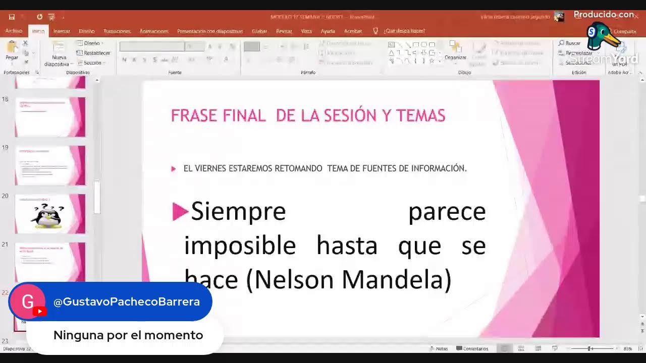 Primer espacio de la semana  2