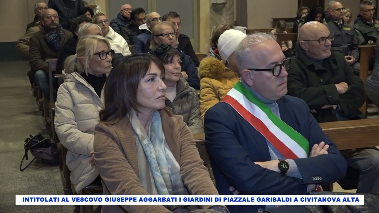 Intitolazione giardini al Vescovo Giuseppe Aggarbati Civitanova Marche
