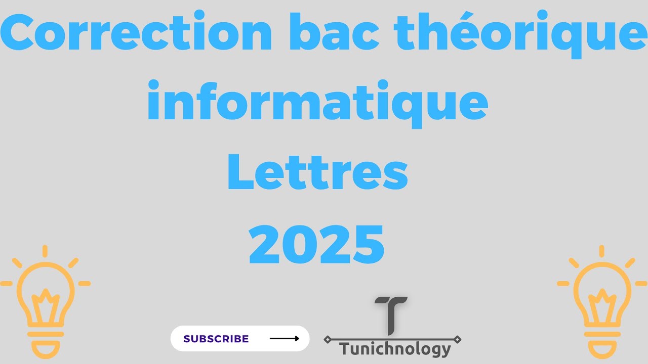 Correction bac théorique informatique Lettres 2025