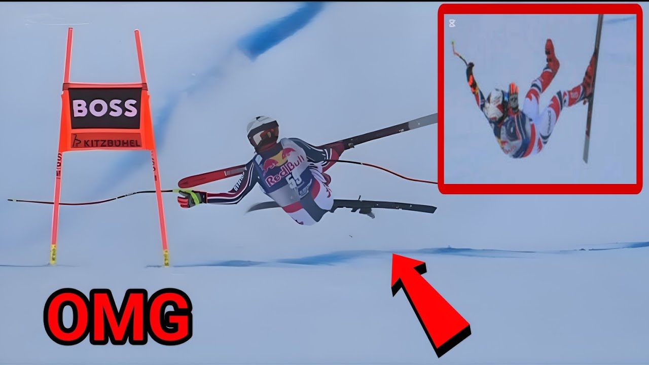 Ken Caillot Sturz Kitzb&uuml;hel: Horror-Crash auf der Streif 2026 | Abfahrt Schockmoment