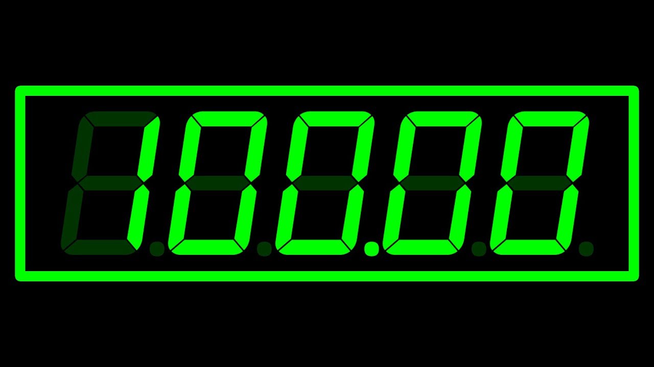 100 Seconds Countdown Digital Clock Timer (With Time shock Game Music) タイムショック 100秒 タイマー