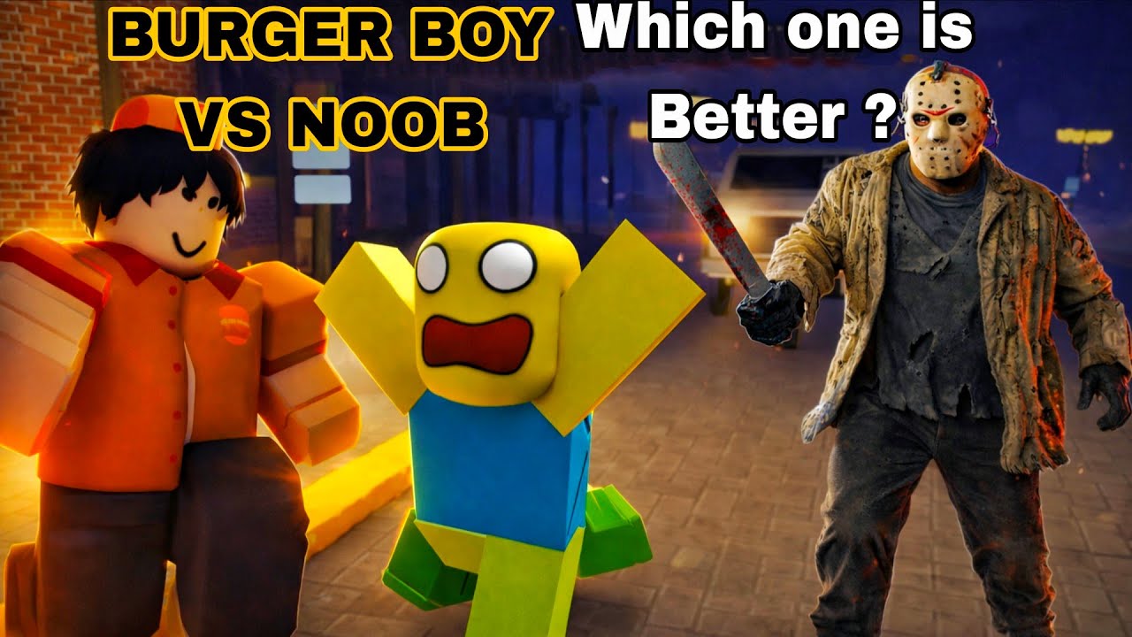 BURGER BOY VS NOOB 🍔☠️ | Which one is better ? | One of Us ( Roblox )