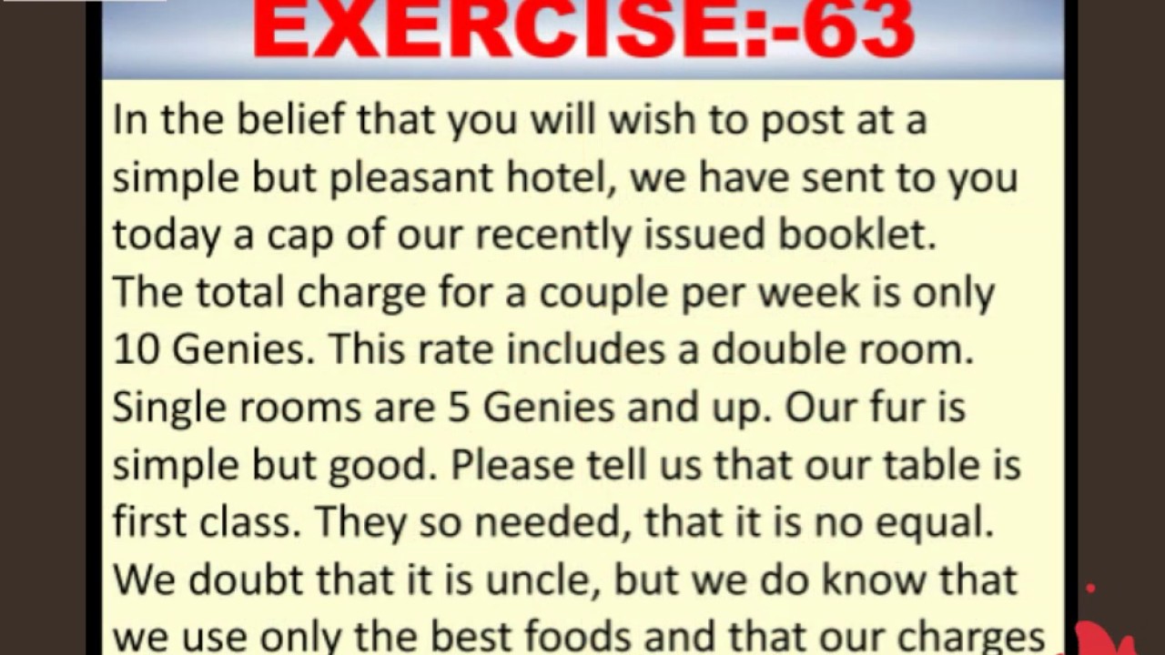 Answer key exercises 63,64,65,66 pitman new era