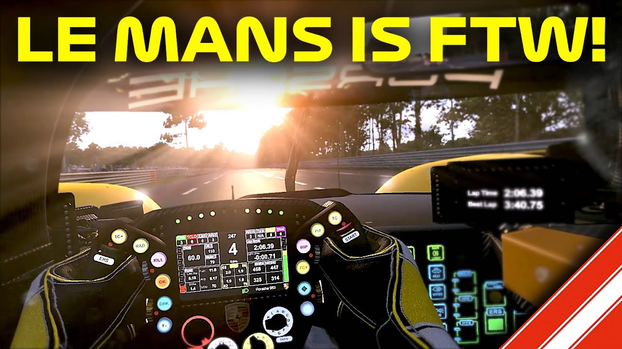 Automobilista 2 Porsche 963 LMDh at Le Mans (v1.5.5)